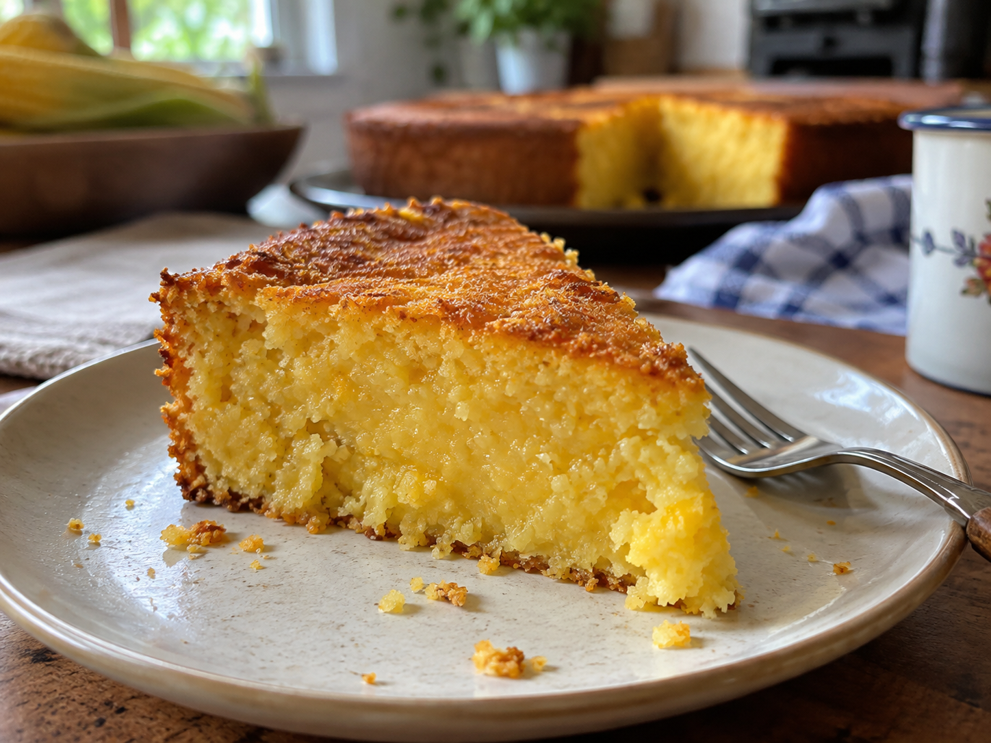 Bolo de Milho Verde Cremoso