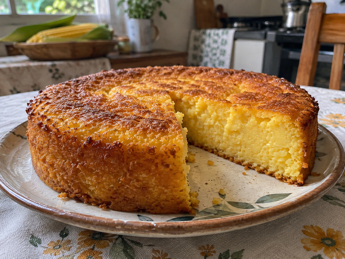 Bolo de Milho Verde Cremoso: uma receita caseira que combina simplicidade, tradição e muito sabor