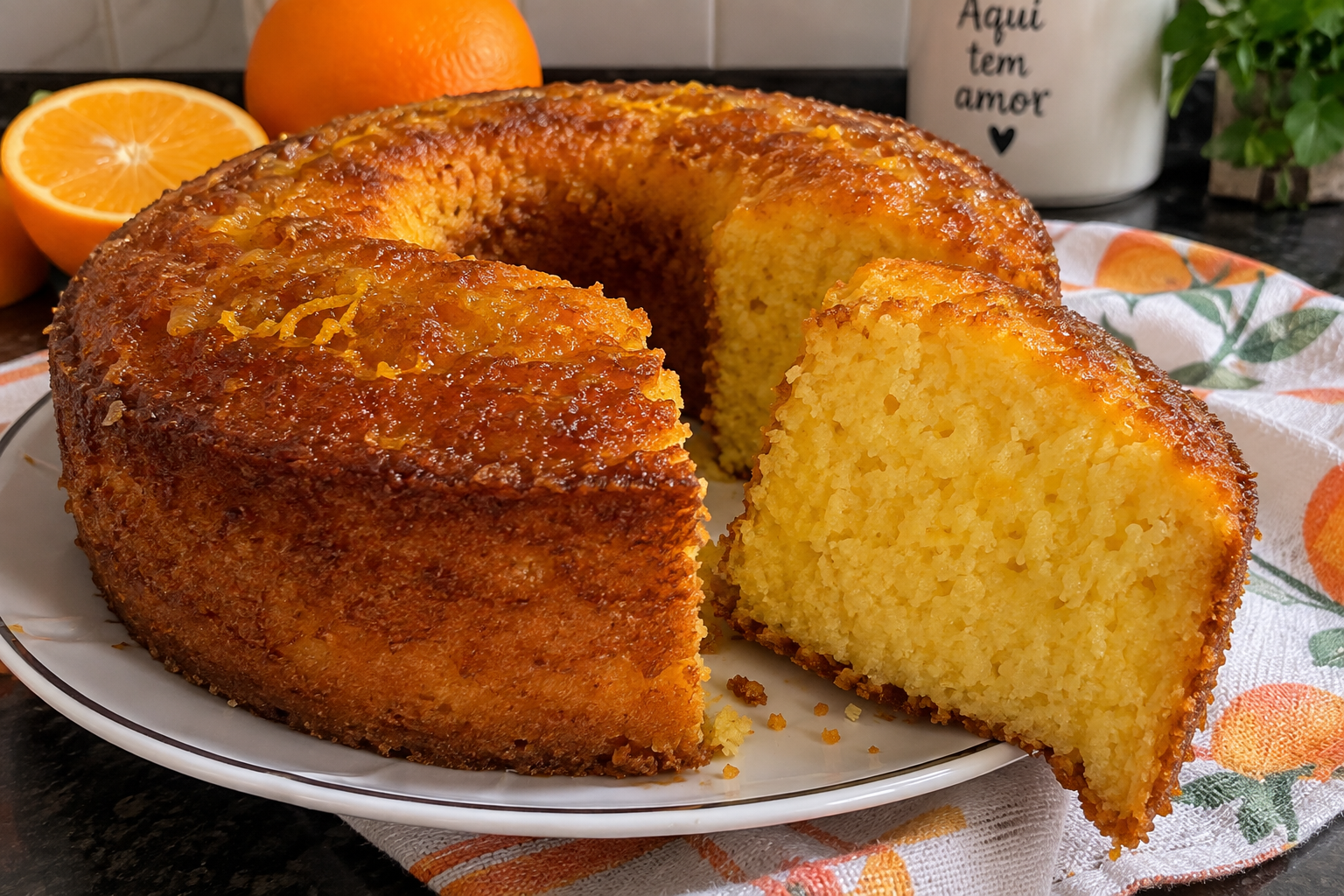 Bolo de Laranja Fofinho de Liquidificador: Fácil, Úmido e com Cheirinho de Casa
