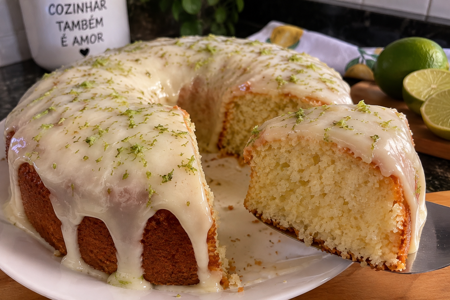 Bolo de Lim&atilde;o Fofinho com Cobertura Cremosa: F&aacute;cil, Molhadinho e Irresist&iacute;vel