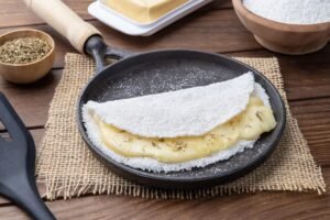Tapioca Recheada com Queijo: Receita Fácil, Macia e Cremosa para o Café da Manhã